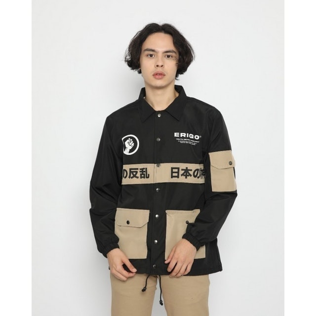 Erigo Coach Jacket Hayato Black 1